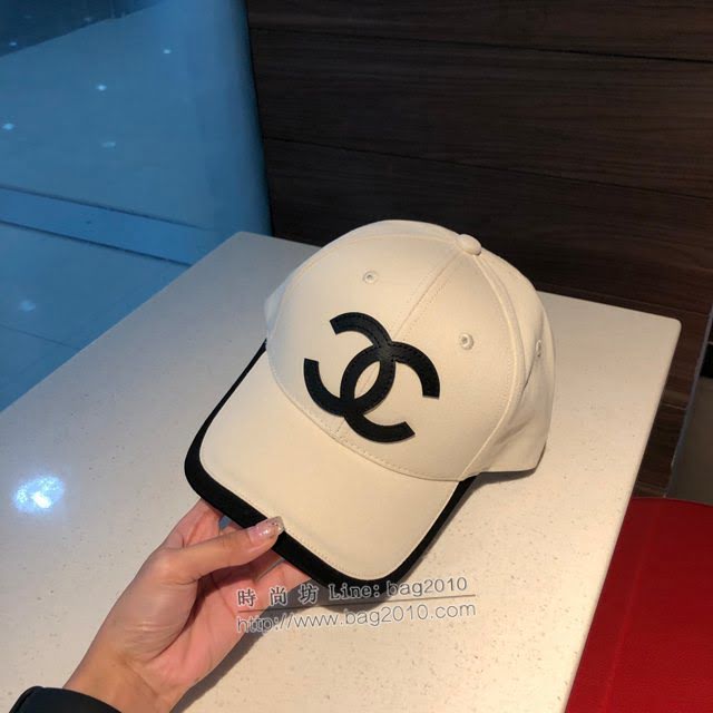 Chanel男女同款帽子 香奈兒2021經典黑白鴨舌帽棒球帽  mm1474